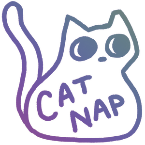 Cat Nap Ceramics logo (cat illustration with “Cat Nap”)
